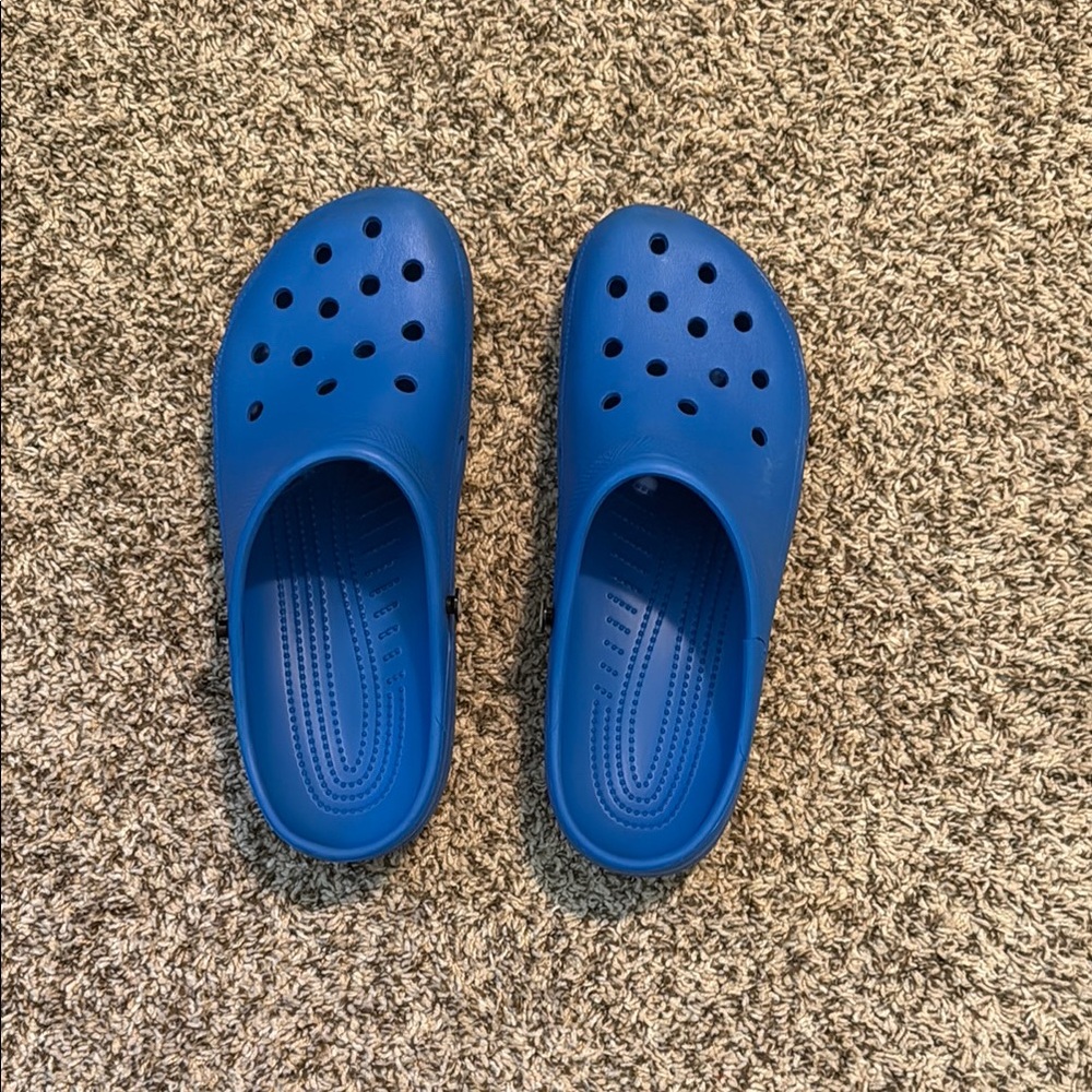 CROCS Blue Sandals with Ventilation and Slip-On Design